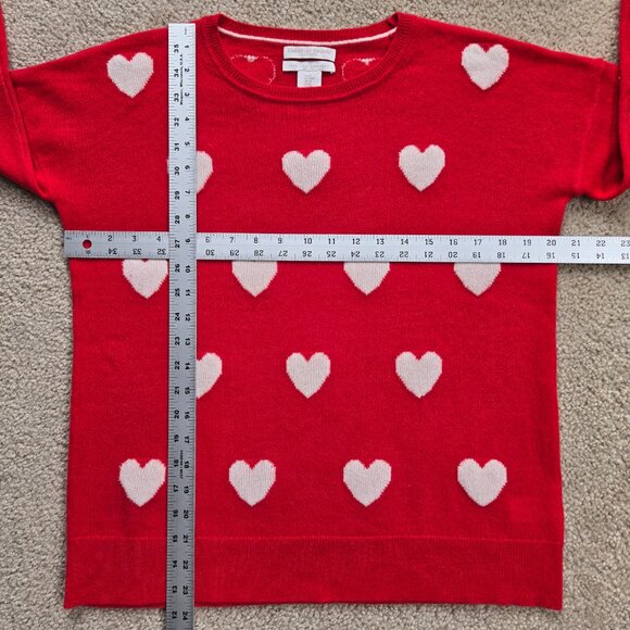 NWOT Christian Siriano 100% Cashmere Heart Sweater - Picture 2 of 15